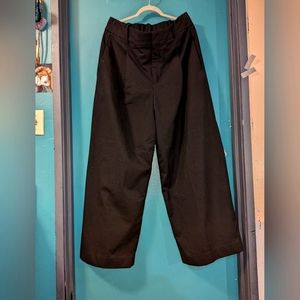 BANANA REPUBLIC gray High Rise Wide Leg Single Pleat Pants